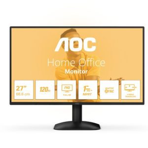 Монитор AOC 27B31H, 27″, 1920×1080@120Hz, IPS, D-SUB, HDMI, Adaptive Sync, FlickerFree, Anti Blue Light, Tilt