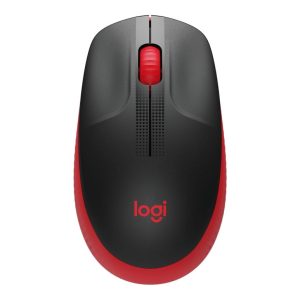 Logitech M190 Full-size wireless mouse - RED - 2.4GHZ - N/A - EMEA - M190
