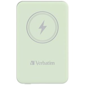 Verbatim MCP-5GN Power Pack 5000 mAh with UBS-C PD 20W / Magnetic Wireless Charging 15W Green