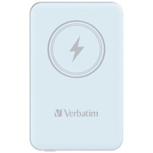 Verbatim MCP-5BE Power Pack 5000 mAh with UBS-C PD 20W / Magnetic Wireless Charging 15W Blue