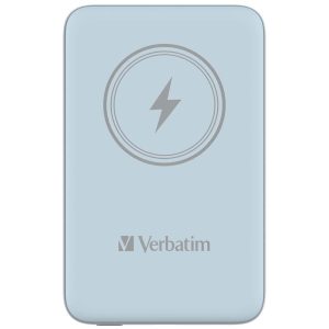 Verbatim MCP-10BE Power Pack 10000 mAh with UBS-C PD 20W / Magnetic Wireless Charging 15W Blue