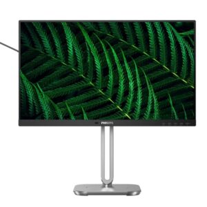 Монитор Philips 24B2G5200, 23.8″, 1920×1080, IPS, D-SUB, HDMI, DisplayPort, USB hub, Тонколони 3Wx2, Adaptive Sync, FlickerFree, Blue Light tech.