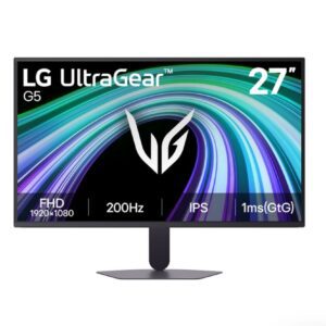 LG 27G523B-B, UltraGear G5, 27" IPS, AG, 200Hz, 1ms GtG, 1000:1, 300cd/m2, sRGB 95%, Full HD 1920x1080, HDR 10, AMD FreeSync, DisplayPort, Headphone Out, Reader mode, Black Stabilizer, Tilt, Black