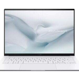Asus Zenbook S UX5406AA-SU300XNA, Intel Ultra 9 386H 2.1 GHz (18MB Cache, up to 4.9 GHz,,14.0 OLED WQXGA+(WQ+) 2880*1800 500nits(HDR 1100nits) Glare , 120Hz, Glare , 32GB LPDDR5X on BD,1TB SSD, Backlit Kbd, Windows 11 Pro,Scandinavian White